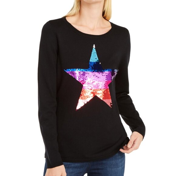 NEW International Concepts Sequin Star Sweater XXL - Picture 1 of 8